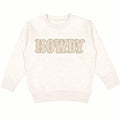 Howdy Patch Sweatshirt - Natural - Western Apparel