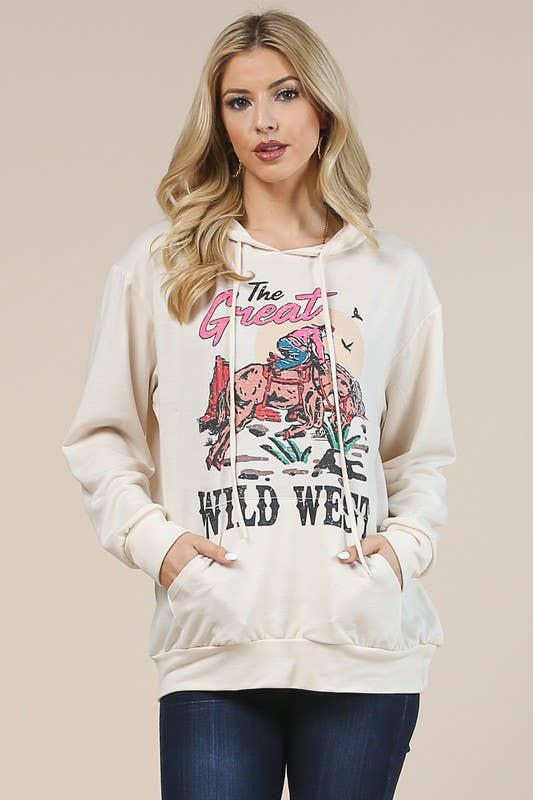 THE GREAT WILD WEST RELAXED FIT FRENCH TERRY HOODIE