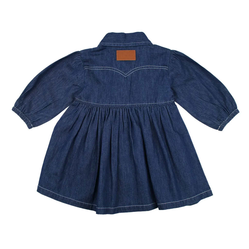 True Blue | Western Denim Long-Sleeve Dress