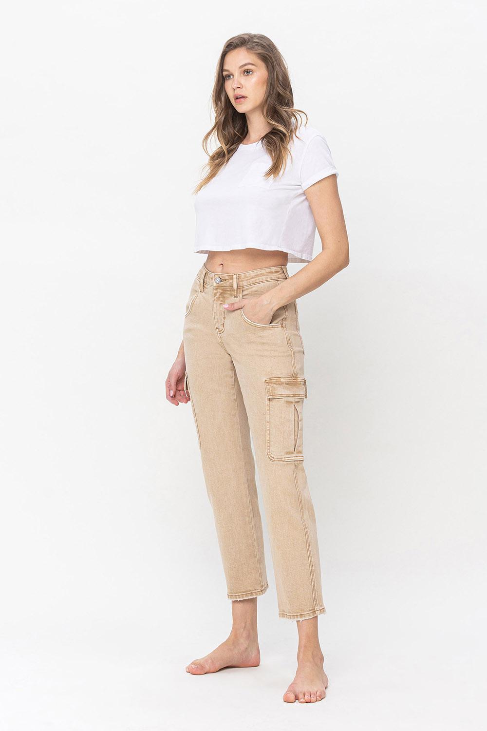 HIGH RISE RELAXED STRAIGHT CARGO - DIXIE INSTRUCTIVE