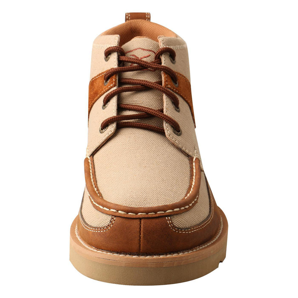 MENS WEDGE SOLE BOOT -KHAKI/OILED SADDLE MCA0031