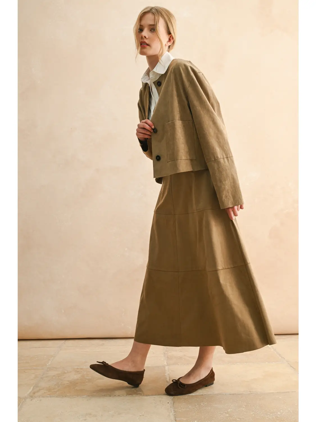 Suede Jacket - Mocha
