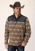 ROPER MEN'S LIGHT WEIGHT JACKET- 1815 ORANGE AZTEC