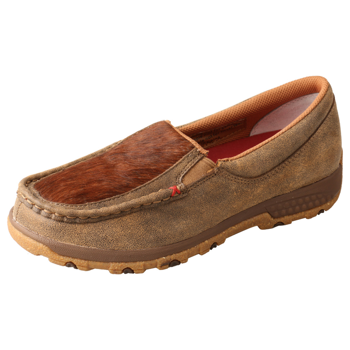WOMENS SLIP ON DRIVING MOCCASINS - BOMBER/BRINDLE WXC0011