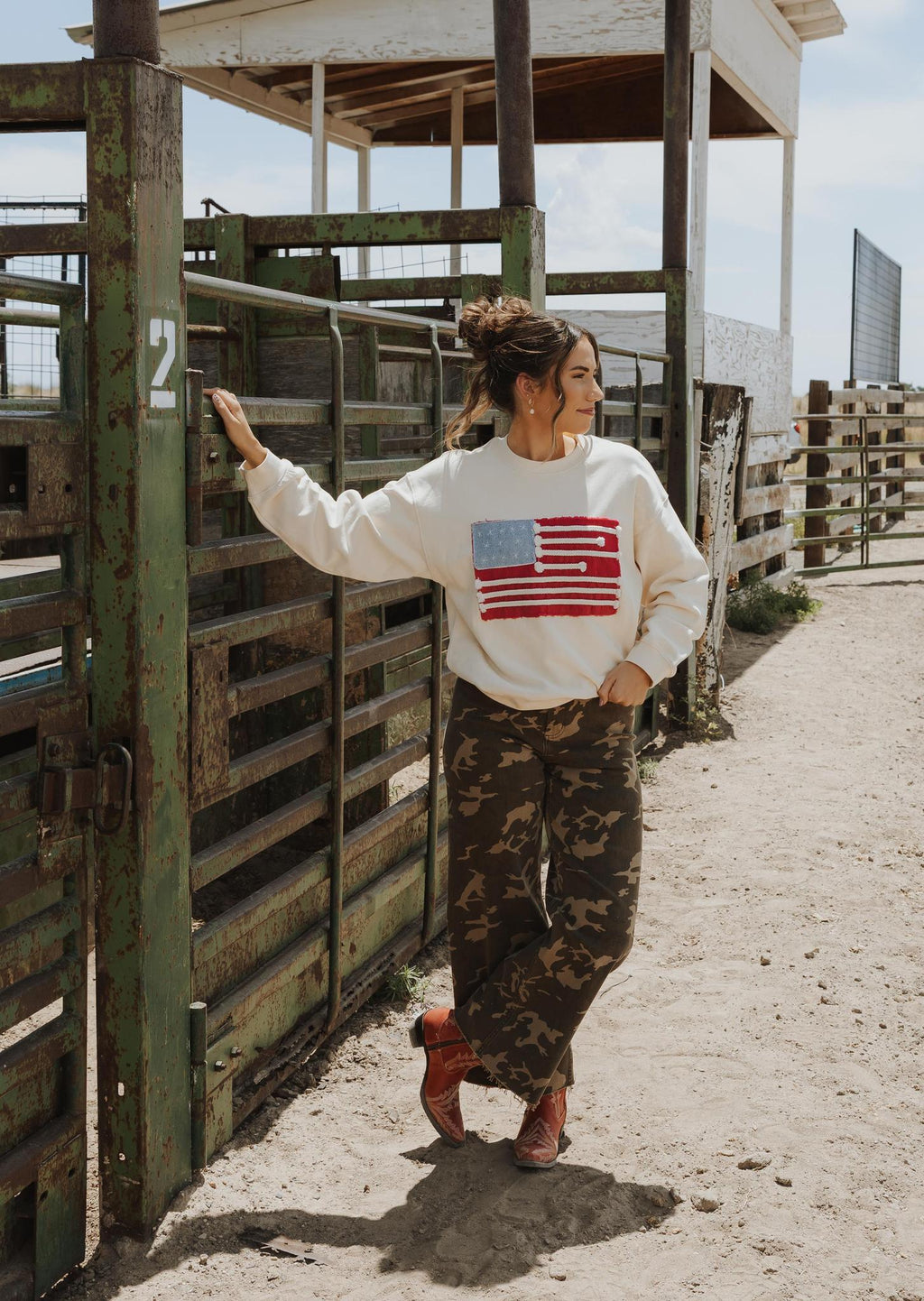 Camouflage Print Stretch Pants