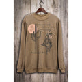 CACTUS MOON COWBOY LONG SLEEVE SWEATSHIRT - MINERAL TAUPE