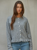 Knit Sweater Buttondown Long Sleeve Cardigan