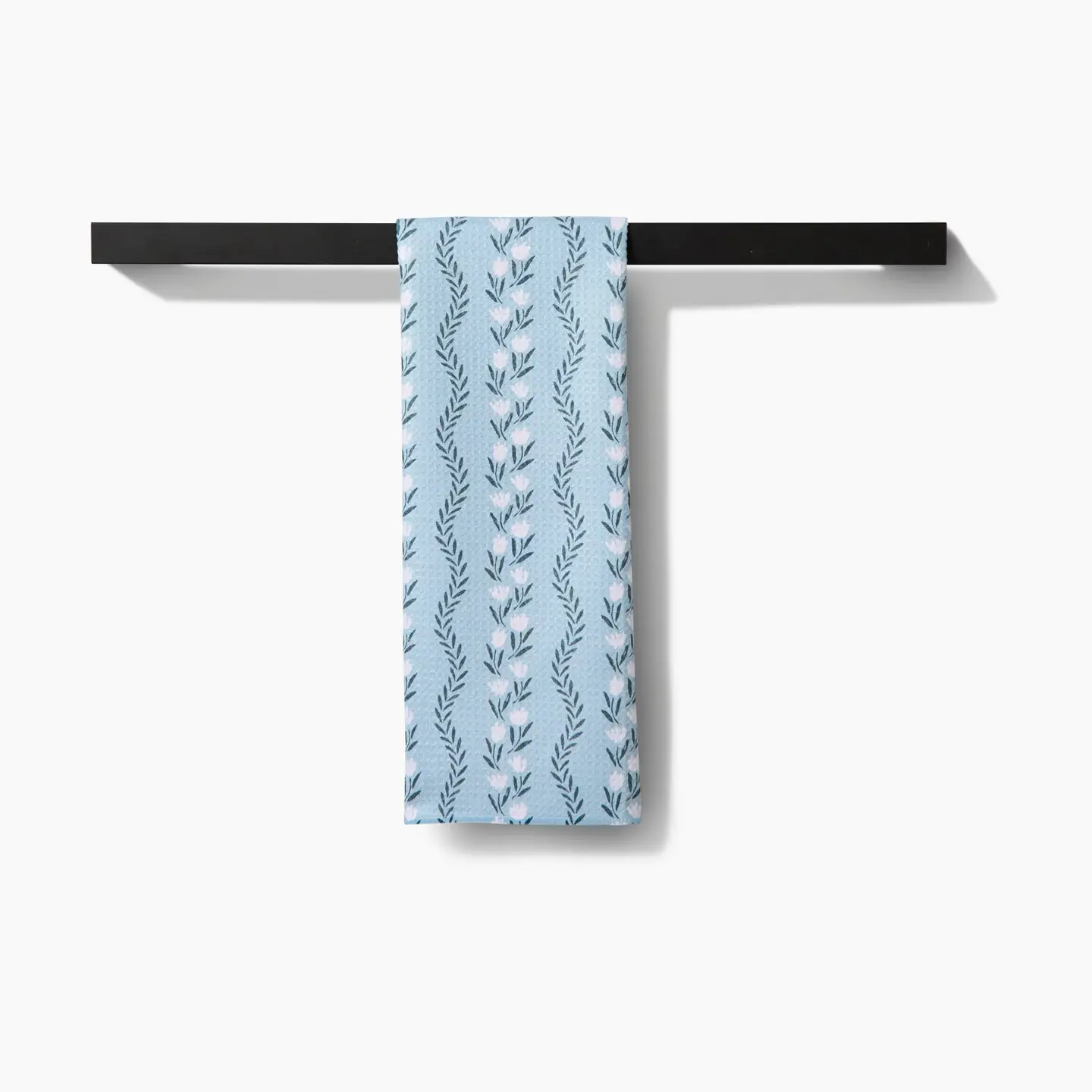 Vintage Floral Stripe Tea Towel