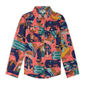 Wrangler® Girls Long Sleeve Snap Shirt - Pink
