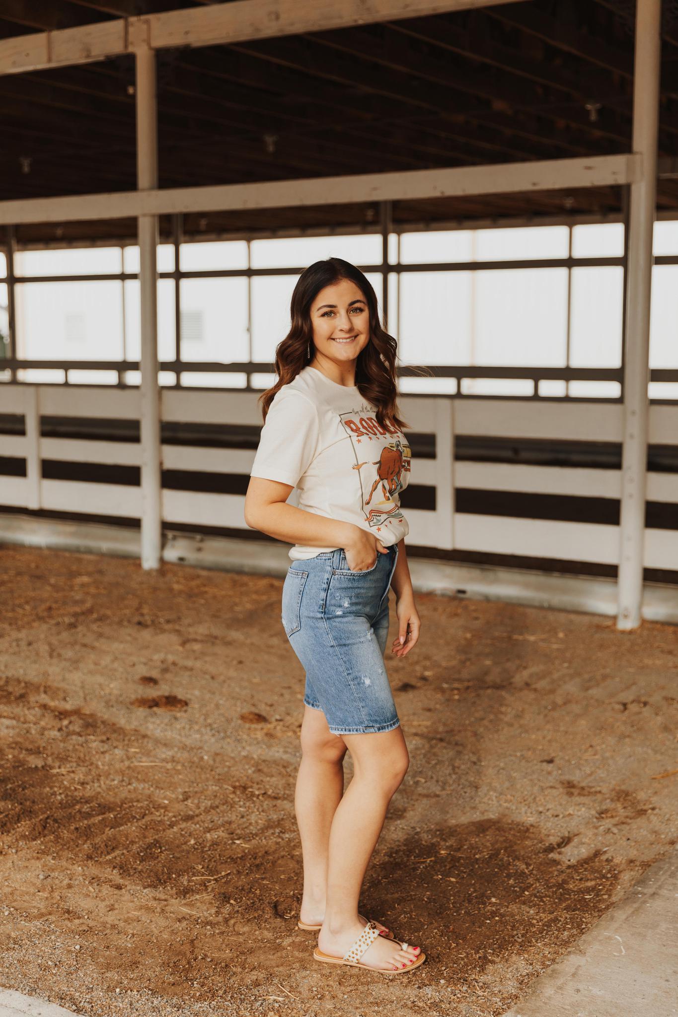 THEY CALL THE THING A RODEO GRAPHIC T SHIRT