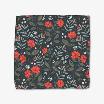 Holiday Floral Dishcloth Set