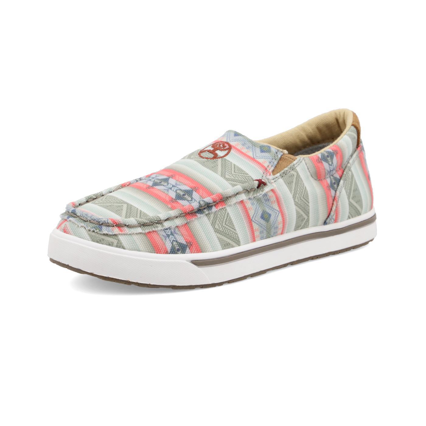 Twisted X Youth Hooey Slip-On Loper - Pink Multi YHYC007