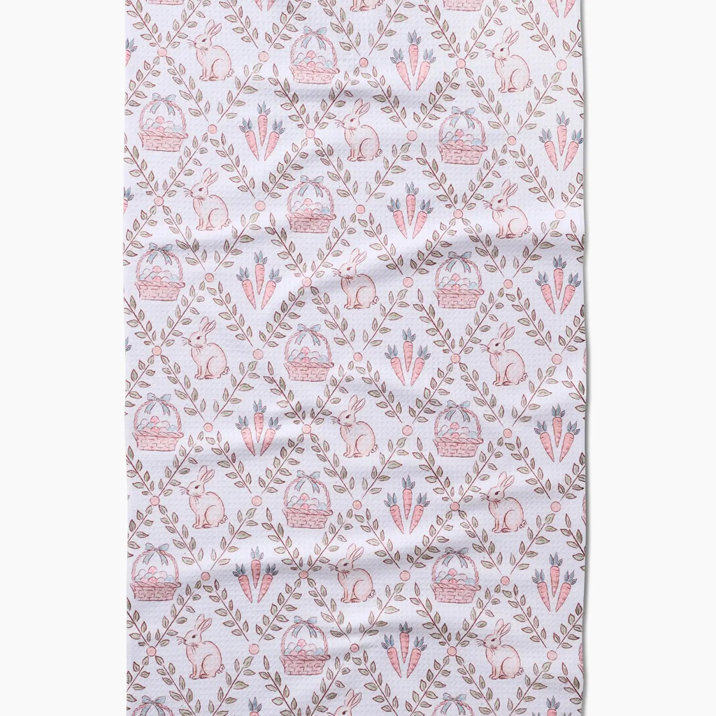 Hopscotch Harvest White Luxe Hand Towel