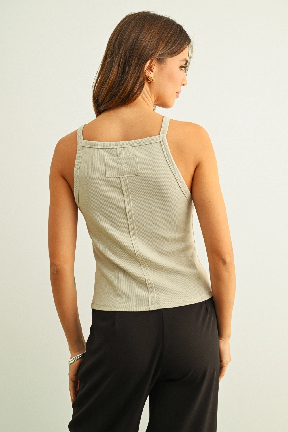 Ribbed Tank Top - Stone