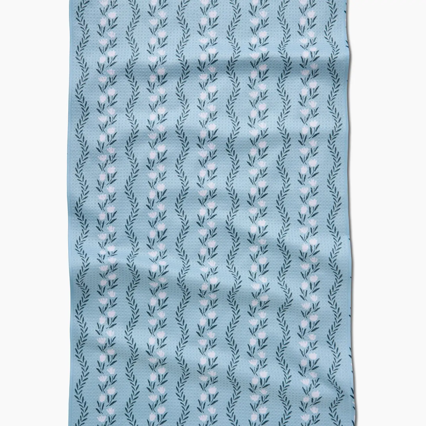 Vintage Floral Stripe Tea Towel