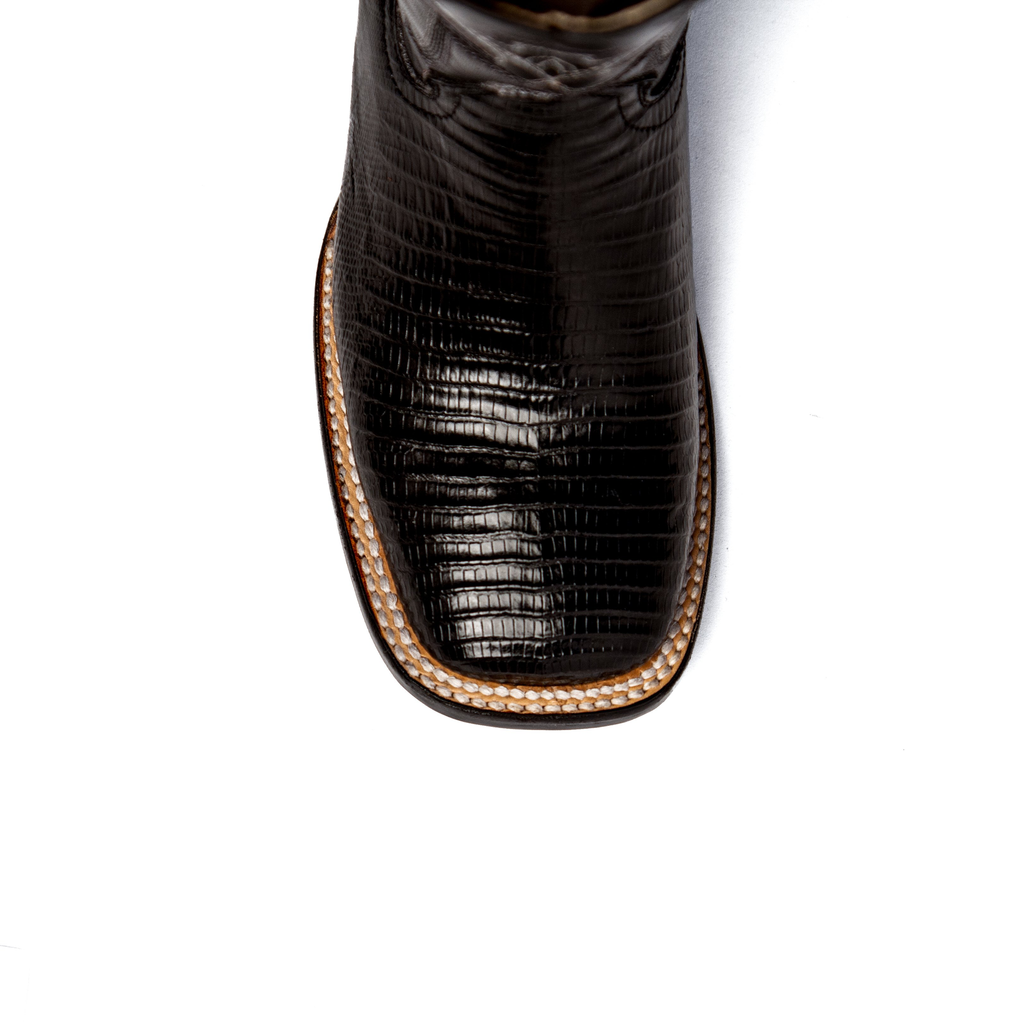 Ladies Teju Lizard S-Toe Black