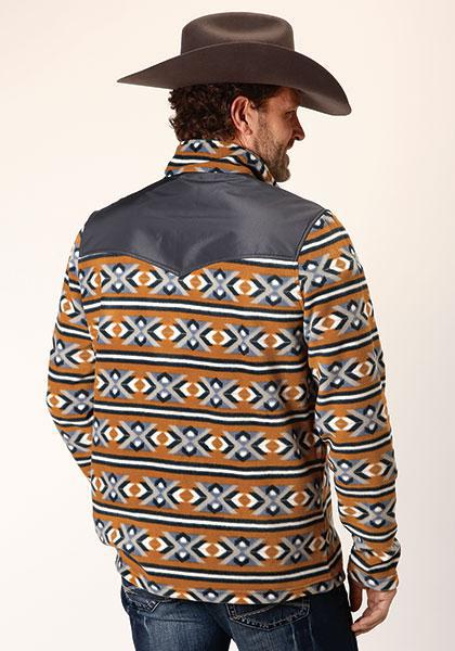 ROPER MEN'S LIGHT WEIGHT JACKET- 1815 ORANGE AZTEC