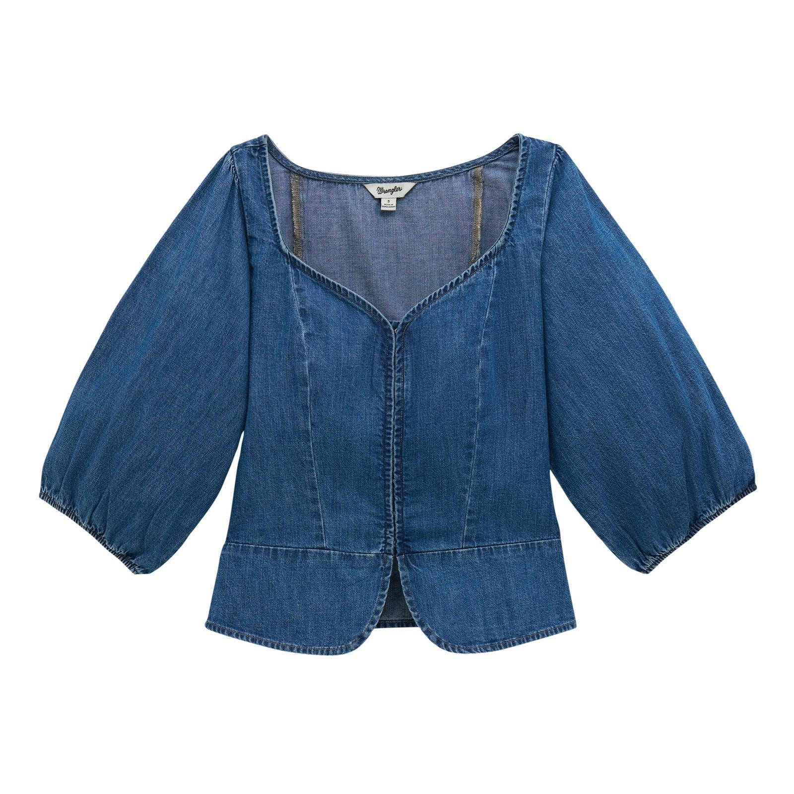 Wrangler Retro® Vintage Denim Corset Top - Denim