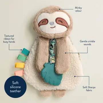 Itzy Friends Lovey™ Plush - PEYTON THE SLOTH