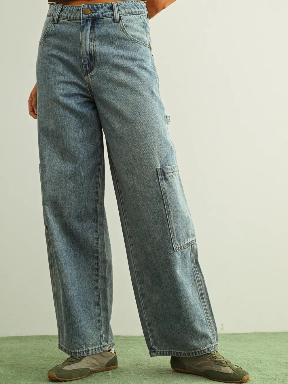 Light Wash Denim Pants