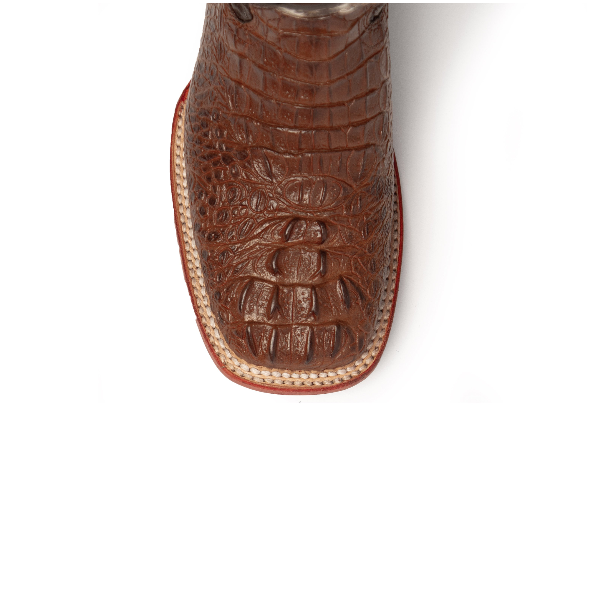 Ladies Print Caiman Stampede S-Toe Sport Rust/Chocolate