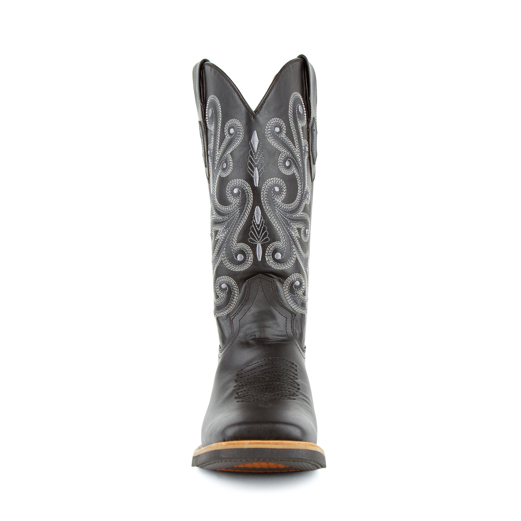Men's French Black Rubber S-Toe