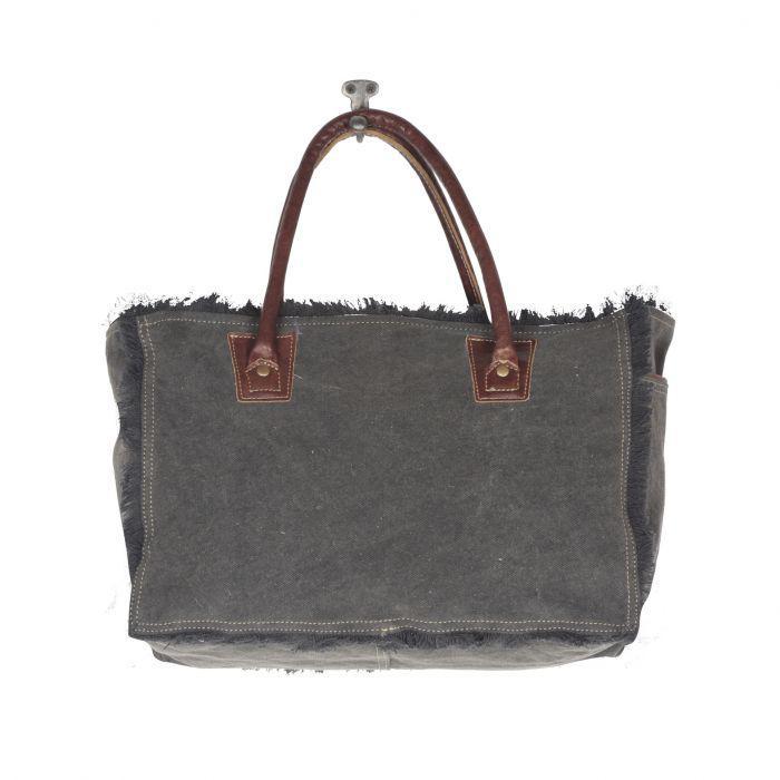 ARTICULATE CANVAS & HAIRON BAG - S-4399