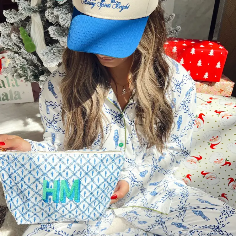 Making Spirits Bright - Blue Vintage Trucker Hat