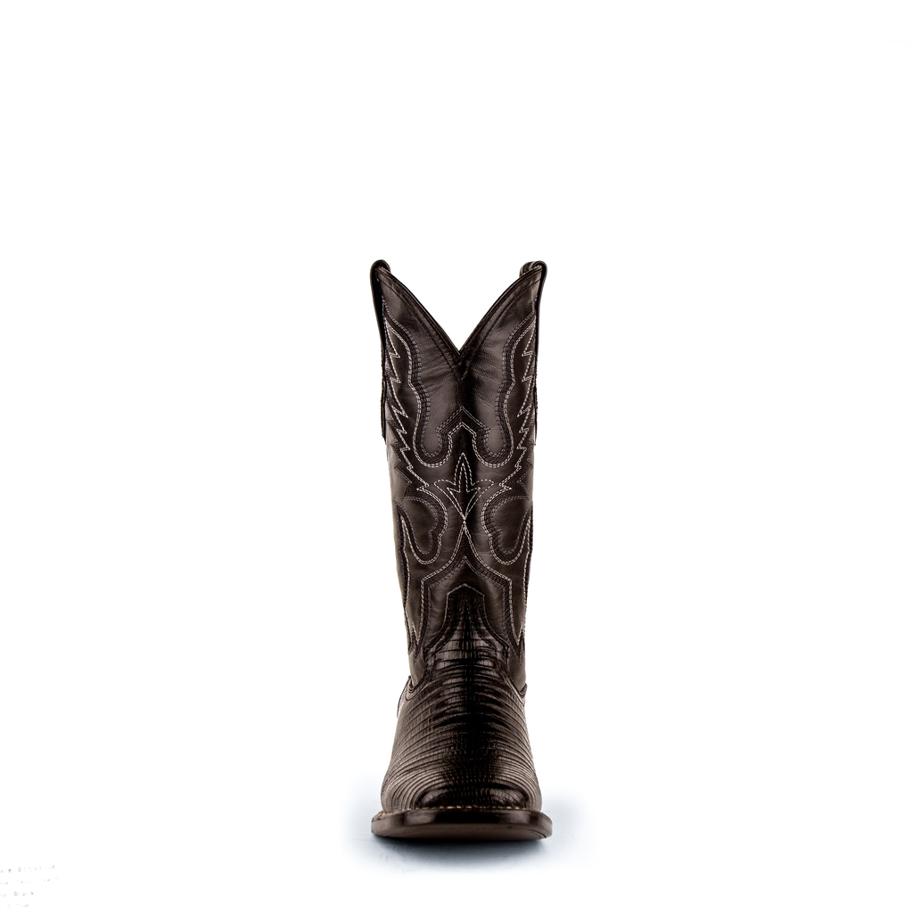 Ladies Teju Lizard S-Toe Black