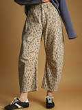 Cheetah Print Barrel Pants