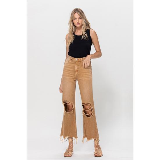 90'S VINTAGE CROP FLARE - KISS OF CALIFORNIA