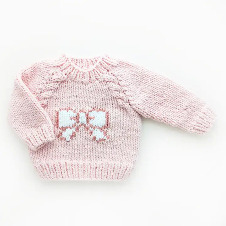 Bow Sweater For Baby & Toddler Girls