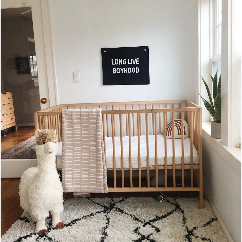 Long Live Boyhood Canvas Banner - BLACK