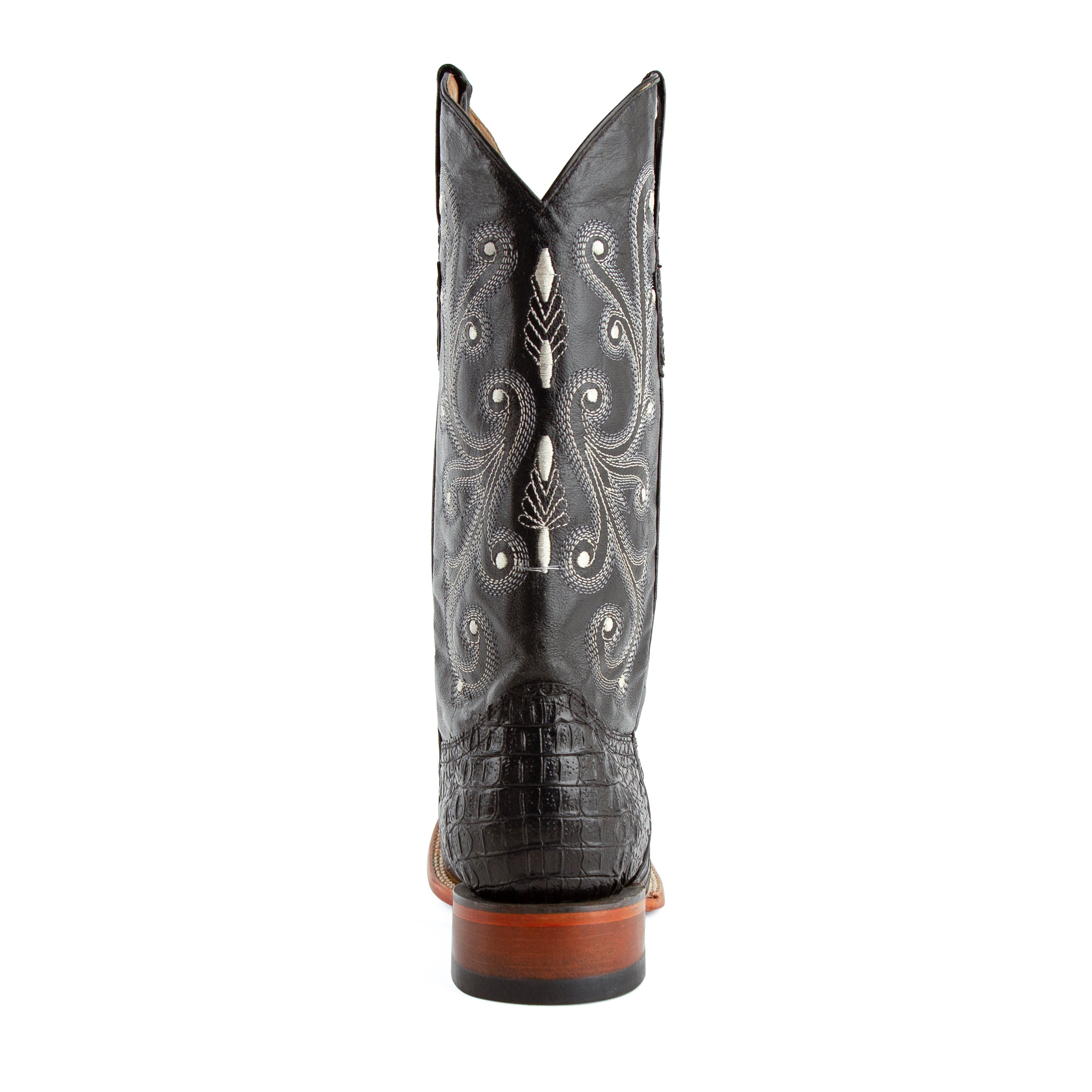 Men's Print Caiman Croc Stampede S-Toe Black