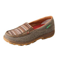 WOMENS SLIP ON DRIVING MOCCASINS - DUST/MULTI WXC0006