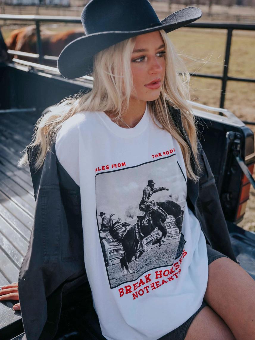 Break Horses Not Hearts Graphic Tee