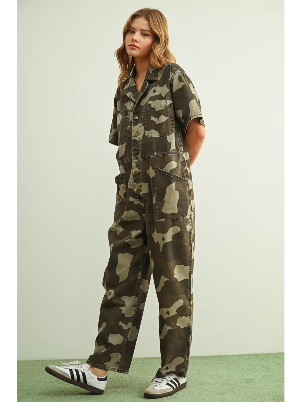 Camouflage Utility Jumpsuit