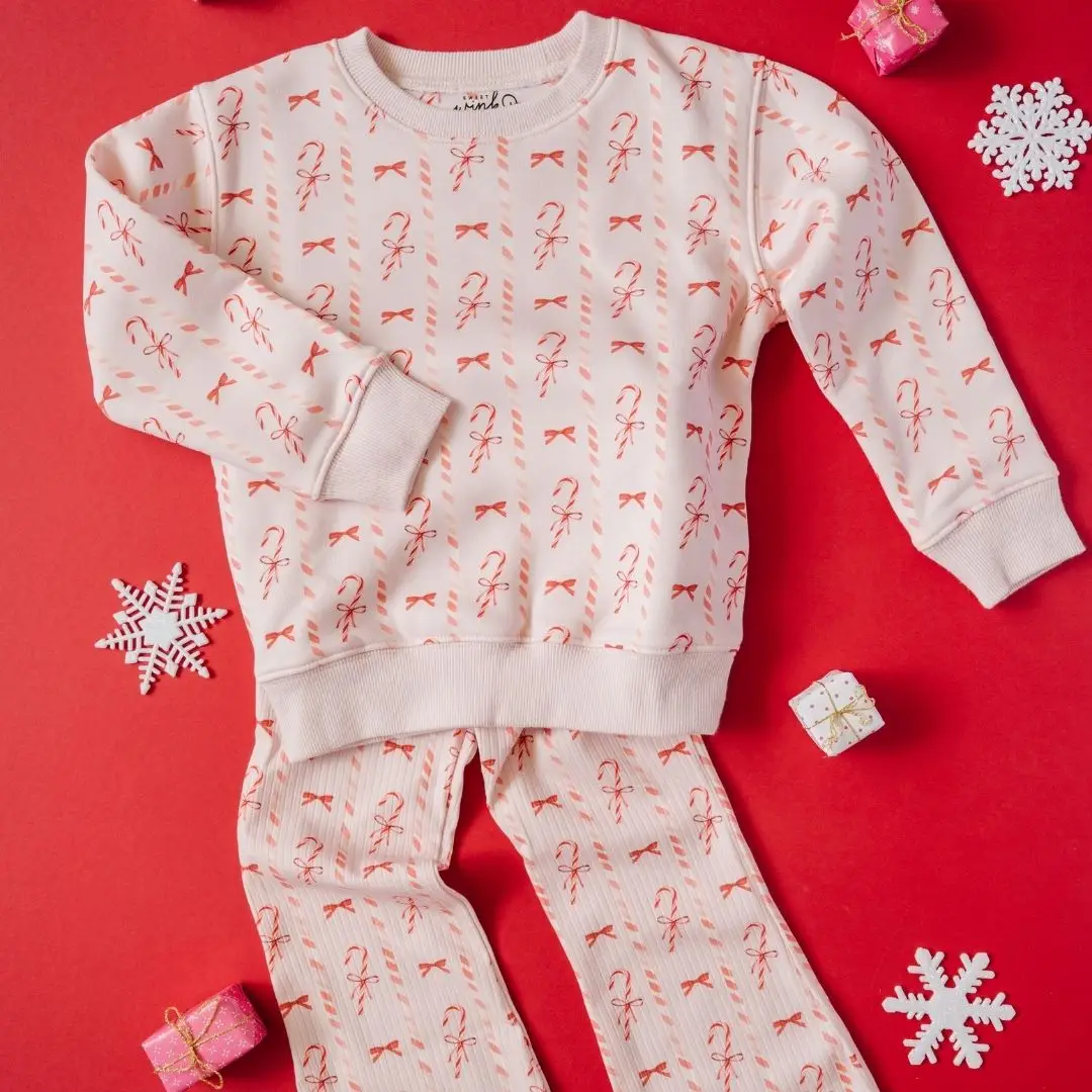 Candy Cane Lane Christmas Sweatshirt - Kids Clothing