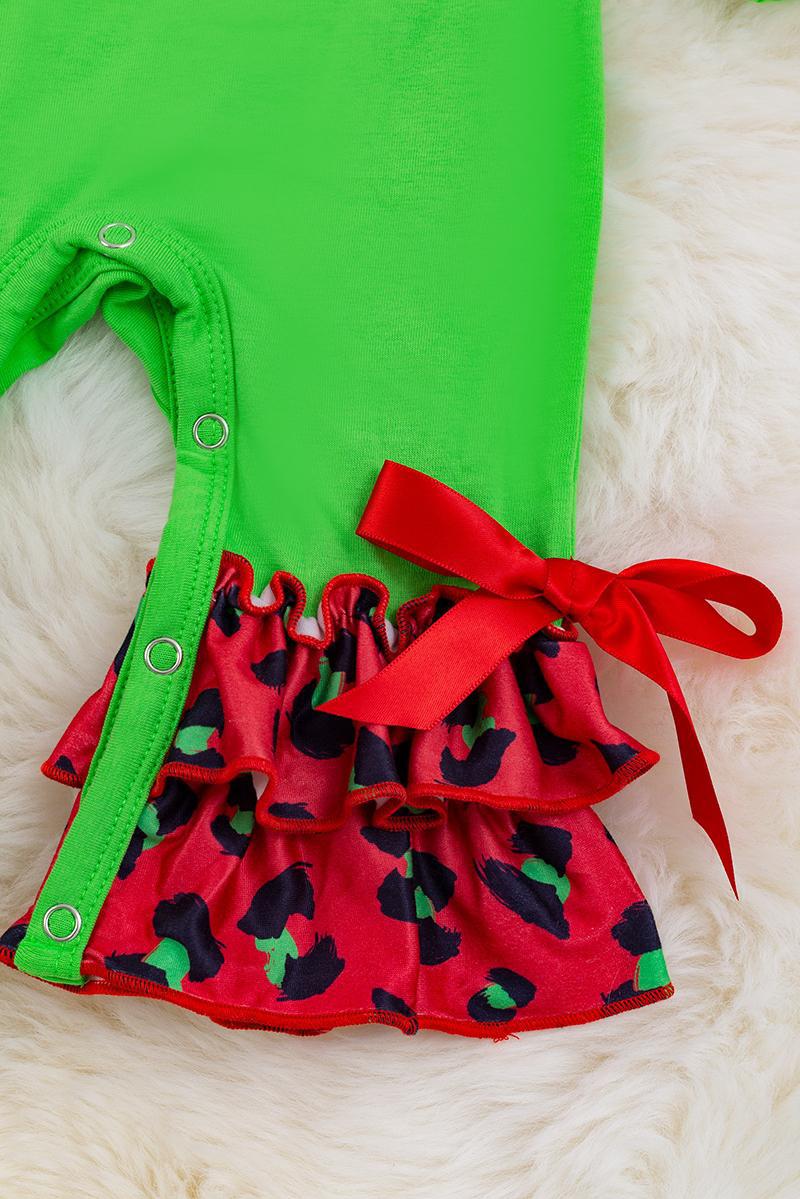 GRINCH PRINTED BABY ROMPER