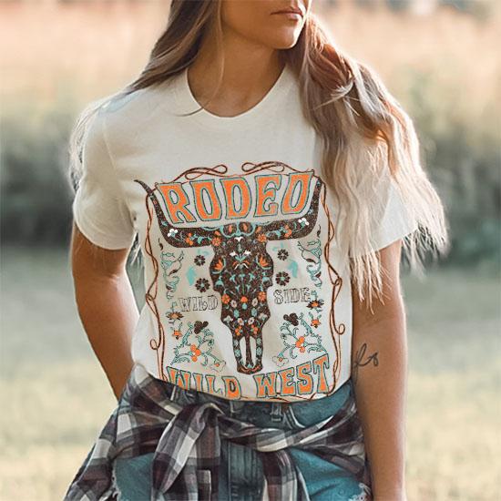 RODEO WILD WEST T SHIRT