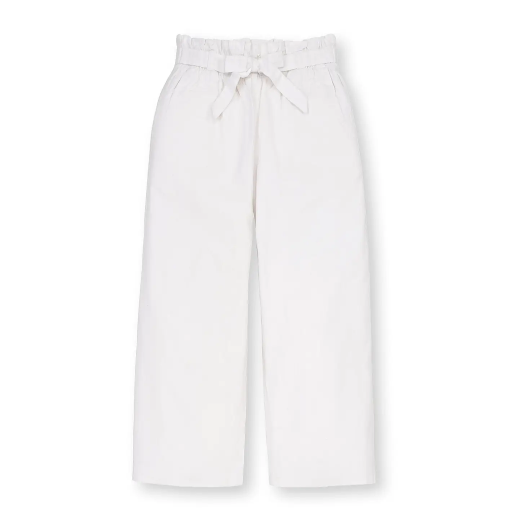 Linen Paper Bag Tie-Waist Pant