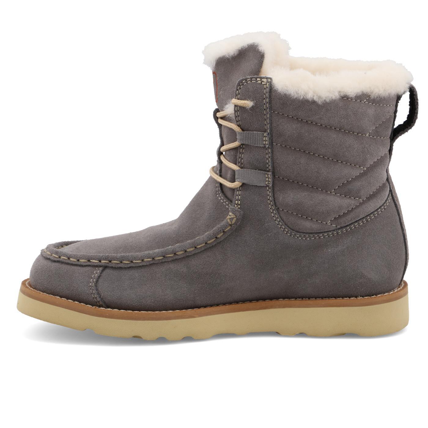 6" Wedge Sole Boot - Brushed Nickel WCAW002