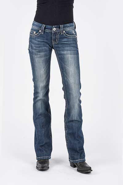 WOMENS JEAN 818 FIT CONTEMPORARY STYLING PIECE BACK PKT W/EMB DETAIL ON PKT OWS 11-054-0818-0391 BU
