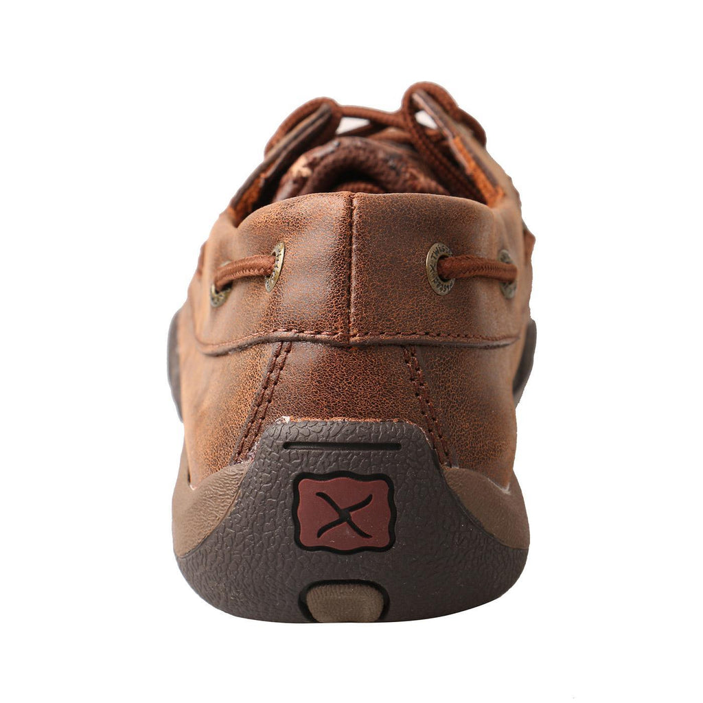 Women's Boat Shoe Driving Moc - Oiled Saddle Ostrich/Bomber Ostrich/Brown - WDM0056