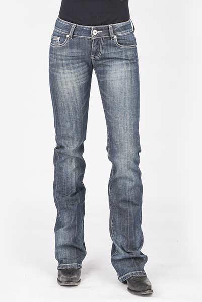 WOMENS JEAN 818 FIT CONTEMPORARY STYLING EMBROIDERED "S" DECO BACK PKT OWS 11-054-0818-0740 BU