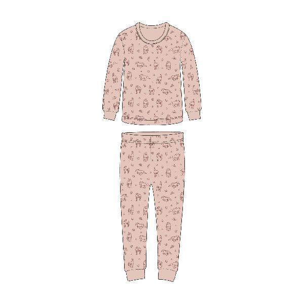 KID'S ORGANIC L/SLEEVE PJ SET - RODEO ROSE