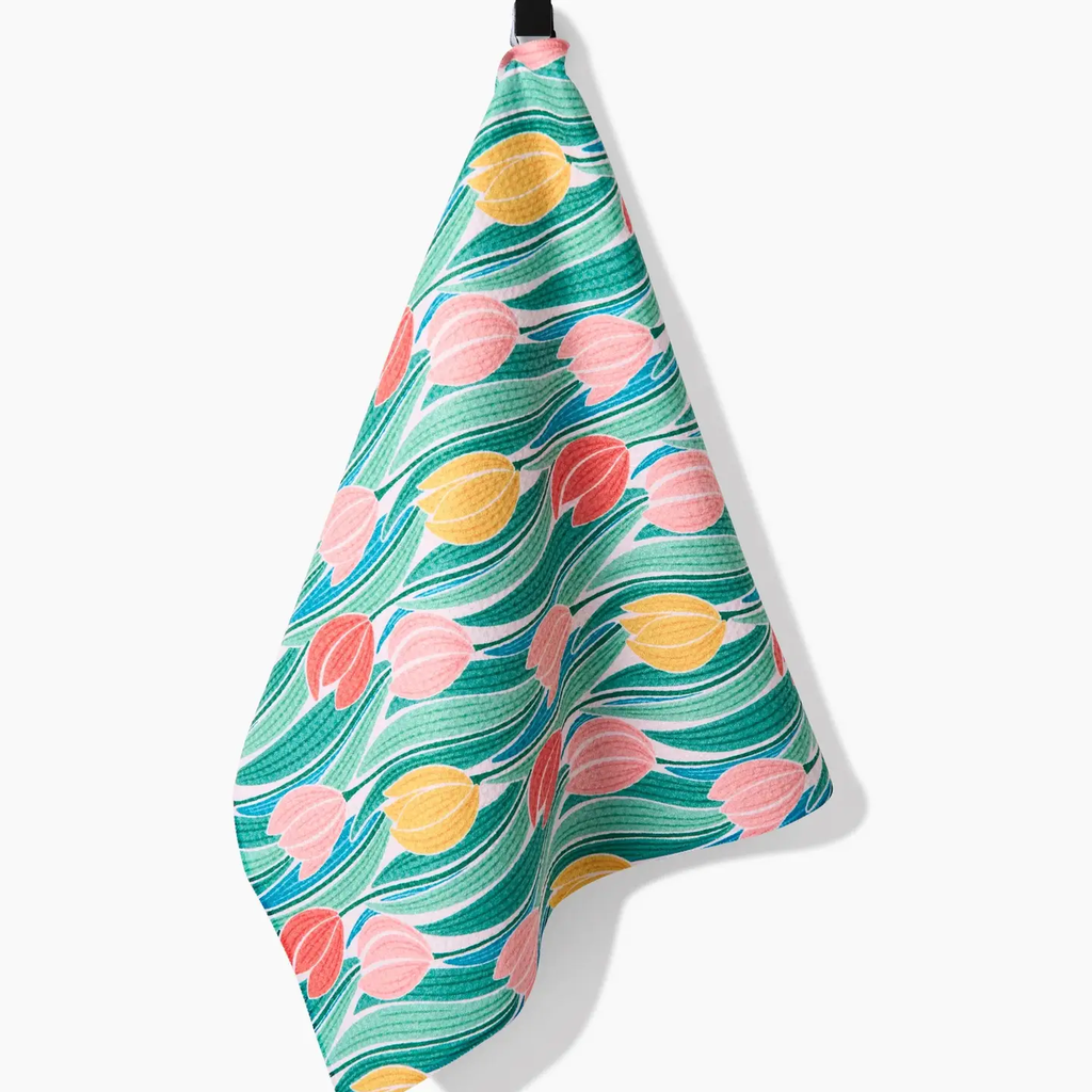 Tranquil Tulips Tea Towel