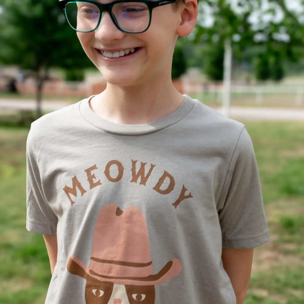 Meowdy Partner Western Kids Tee