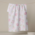Cross Stitch Floral Tea Towel