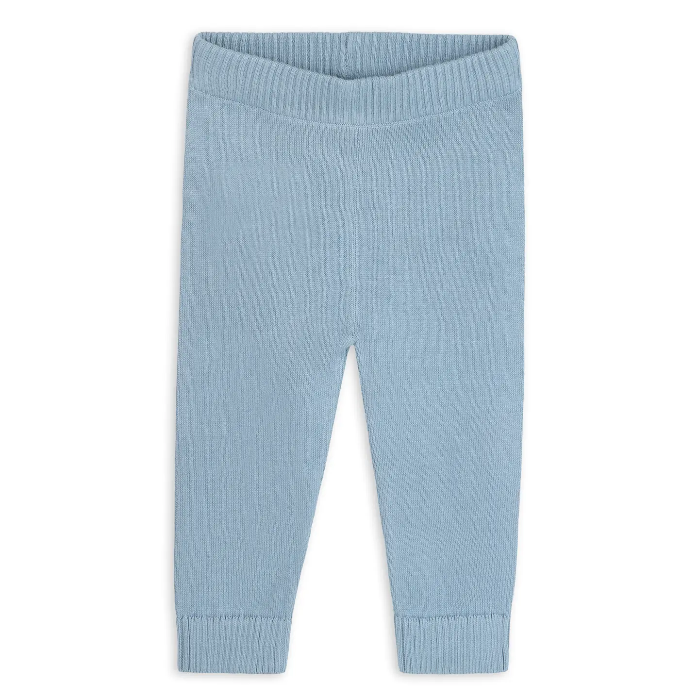 Pocket Sweater Knit Baby Legging Pants (Organic Cotton) - Mineral Blue